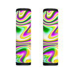 Abstract Holographic Liquid Trippy Print Handle Covers