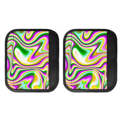 Abstract Holographic Liquid Trippy Print Handle Covers