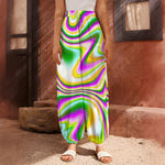 Abstract Holographic Liquid Trippy Print Harem Pants