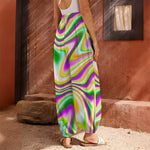 Abstract Holographic Liquid Trippy Print Harem Pants