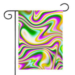 Abstract Holographic Liquid Trippy Print House Flag