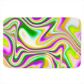 Abstract Holographic Liquid Trippy Print Indoor Door Mat