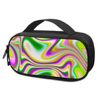 Abstract Holographic Liquid Trippy Print Insulin Cooler Travel Case