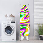 Abstract Holographic Liquid Trippy Print Ironing Board Cover