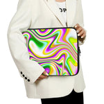 Abstract Holographic Liquid Trippy Print Laptop Sleeve