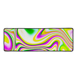 Abstract Holographic Liquid Trippy Print Long Kitchen Mat