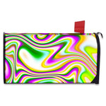 Abstract Holographic Liquid Trippy Print Mailbox Cover