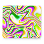 Abstract Holographic Liquid Trippy Print Mouse Pad