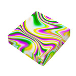 Abstract Holographic Liquid Trippy Print Outdoor Seat Cushion Cover