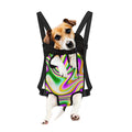 Abstract Holographic Liquid Trippy Print Pet Carrier Backpack