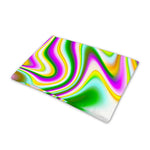 Abstract Holographic Liquid Trippy Print Pet Cooling Mat Cover