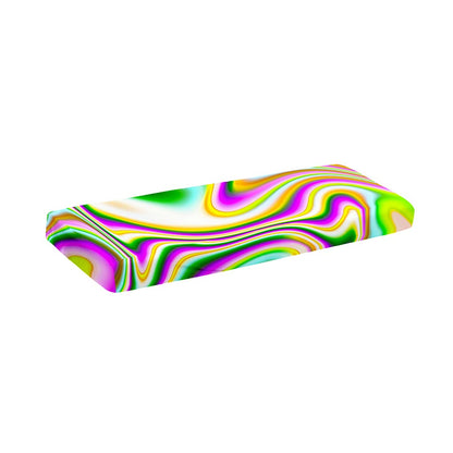 Abstract Holographic Liquid Trippy Print Piano Keyboard Cover
