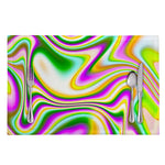Abstract Holographic Liquid Trippy Print Placemat