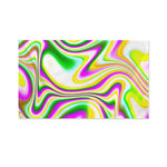 Abstract Holographic Liquid Trippy Print Polyester Flag