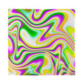 Abstract Holographic Liquid Trippy Print Silk Bandana