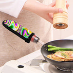 Abstract Holographic Liquid Trippy Print Skillet Handle Cover
