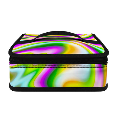 Abstract Holographic Liquid Trippy Print Small Lunch Bag