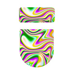 Abstract Holographic Liquid Trippy Print Toilet Lid And Tank Cover Set
