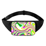 Abstract Holographic Liquid Trippy Print Waist Bag