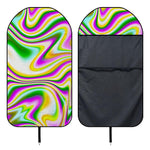 Abstract Holographic Liquid Trippy Print Waterproof Car Seat Cover