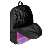 Abstract Holographic Trippy Print 17 Inch Backpack