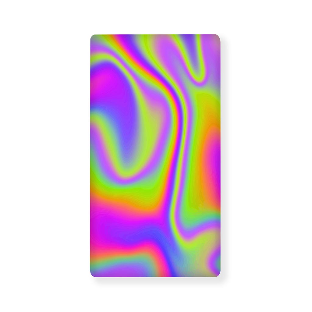 Abstract Holographic Trippy Print Baby Crib Sheet
