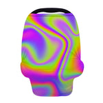 Abstract Holographic Trippy Print Baby Seat Cover
