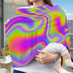 Abstract Holographic Trippy Print Baby Seat Cover