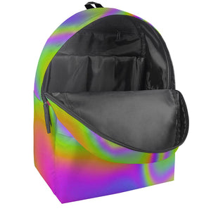 Abstract Holographic Trippy Print Backpack