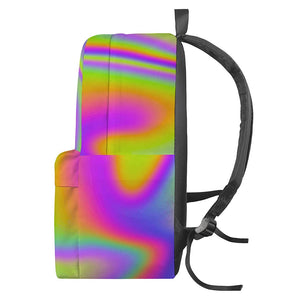 Abstract Holographic Trippy Print Backpack