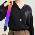 Abstract Holographic Trippy Print Bag Strap