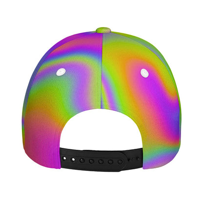 Abstract Holographic Trippy Print Baseball Cap