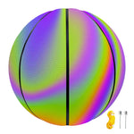 Abstract Holographic Trippy Print Basketball
