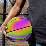 Abstract Holographic Trippy Print Basketball