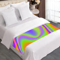 Abstract Holographic Trippy Print Bed Runner