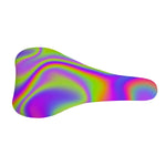 Abstract Holographic Trippy Print Bicycle Seat Cover