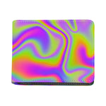 Abstract Holographic Trippy Print Bifold Wallet