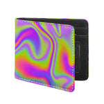 Abstract Holographic Trippy Print Bifold Wallet
