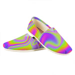 Abstract Holographic Trippy Print Casual Shoes