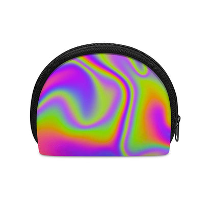 Abstract Holographic Trippy Print Coin Purse