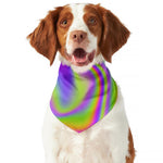 Abstract Holographic Trippy Print Dog Bandana