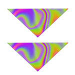 Abstract Holographic Trippy Print Dog Bandana