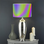 Abstract Holographic Trippy Print Drum Lamp Shade