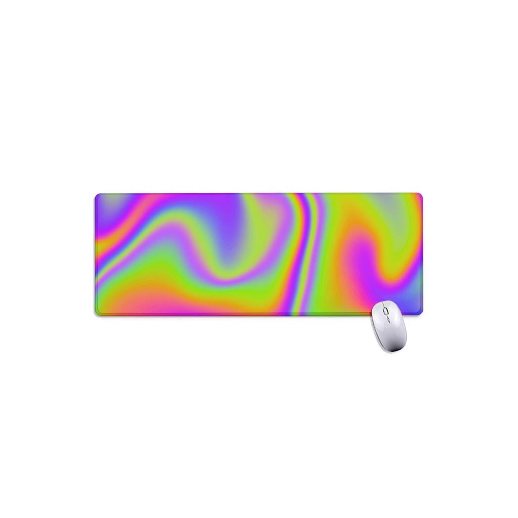 Abstract Holographic Trippy Print Extended Mouse Pad