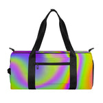 Abstract Holographic Trippy Print Gym Bag