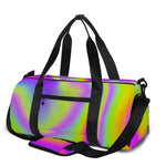 Abstract Holographic Trippy Print Gym Bag