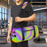 Abstract Holographic Trippy Print Gym Bag