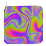 Abstract Holographic Trippy Print Hand Towel