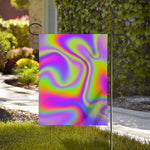 Abstract Holographic Trippy Print House Flag