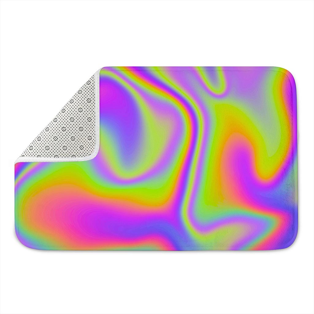 Abstract Holographic Trippy Print Indoor Door Mat